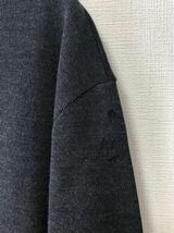 FRANCE製 XL SAINT JAMES WOOL SWEATER T6 セントジェームス 圧縮ウール コットン バスク シャツ セーター チャコール OUESSANT ウェッソン_画像8