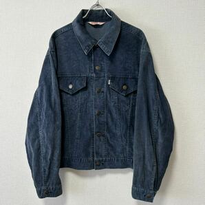 70's USA製 SIZE46 LEVI'S 70505 リーバイス ビンテージ 白タブ コーデュロイ コーズ トラッカー ジャケット デニム BIGE 3rd 2nd 1st 60s