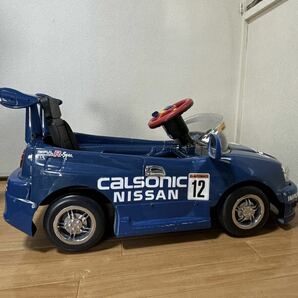 子供向け電動乗用カー ミズタニ A-KIDS CALSONIC SKYLINE GT-RR-34カルソニックスカイライン NISSAN ジャンク 現状品の画像5