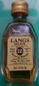 スコッチウイスキー　ミニチュアボトル　「 LANGS 」