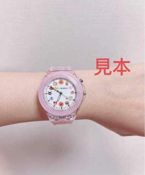腕時計 子ども腕時計 女の子 時計 アンパンマン ピンク