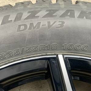 ハリアー 特別仕様車純正１８インチ☆235/55R18 ブリジストン DM-V3 ☆4本セットお買い得☆の画像6