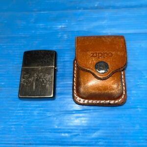 ★詳細不明★無地★ ZIPPO ジッポ ジッポー usa ポーチ　ホルダー　付き　喫煙グッズ サバイバルギア　サバイバルツール　ナイフ