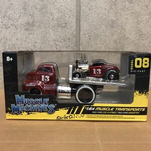  muscle machine z1950 Ford COE Flat bed 1932 Ford Roadster mucsle machines 1:64 Maisto maisto