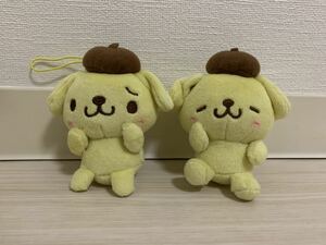 yu... Sanrio character z mascot vol.1&2 Pom Pom Purin 2 piece set rubber string attaching diff .rume soft toy 