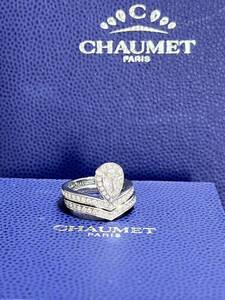 2 предмета устанавливают супер красоту персонаж Chaumet Shoe Mijosfine Grett 0,5CT Soliter Set Ring 48 Жозефина