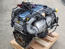 160 アリスト V300 TOM'S エンジン 2JZGTE タービン オルタ等付き 訳あり H15年 JZS161 トムス 【個人宅直配不可】_画像2