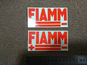 【送料無料】FIAMM フィアム ステッカー 2枚セット 昭和 当時物 レトロ 旧車