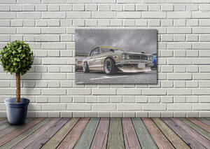 新品 GTR ハコスカ タペストリー ポスター /290/ 映画ポスター 壁 ガレージ装飾 フラッグ バナー 看板 旗 ポスター 