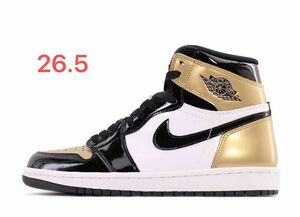 Nike Air Jordan 1 Retro High OG NRG "Gold Toe"861428-007 26.5