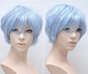 Sypele Wig Light Blue Short Complay Cosplay Masquerad