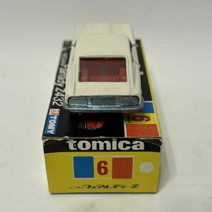 トミカ 黒箱 ニッサン フェアレディZ432 No.6-1-4 1Aホイール 最初期箱 「diecast scale model」 印字なし 色指定箱 日本製の画像9