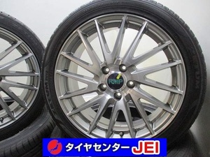 18インチ MID RMP 215/45R18 7J+48 114.3 ZU12 新品 未使用 新古タイヤホイール4本セット 送料無料(MA18-4009）