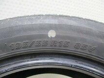 195-55R15 9-8.5分山 ブリヂストン ネクストリー 2019年製 中古タイヤ【2本】送料無料(M15-6399）_画像5