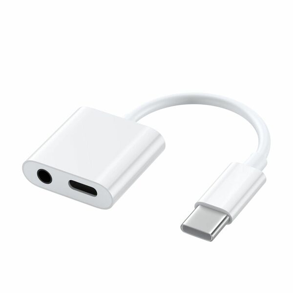 イヤホン変換アダプター 充電対応 USB C USB Typec 3.5mm 充電 イヤホン 変換アダプタ イヤホンジャック