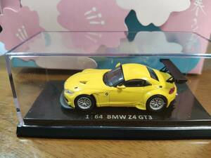 1/64 メーカー不明　BMW　Z4　GT3　イエロー【ジャンク】