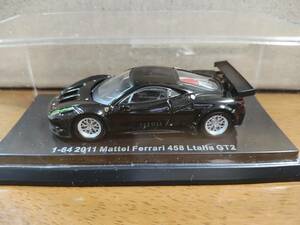 1/64 メーカー不明　フェラーリ458 Italia GT2　ブラック　その2【ジャンク】