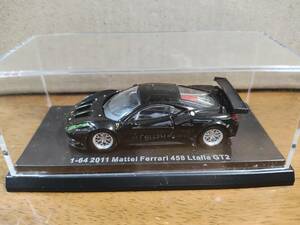 1/64 メーカー不明　フェラーリ458 Italia GT2　ブラック【ジャンク】