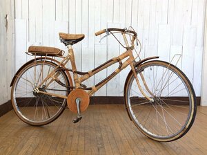 [ antique style / Vintage / bamboo made. bicycle / bamboo cycle / bamboo frame / bamboo made frame / band u- bike / van * bike ]