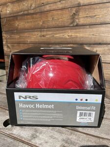 【新品未使用】 NRS ハボックリバリーヘルメット レッド　フリーサイズ