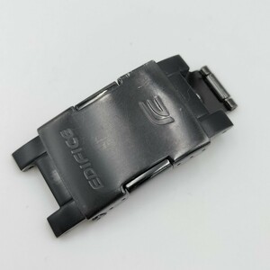 【中古品】腕時計 部品 CASIO EDIFICE EQW-T1010 ブラック バックル 中留め クラスプ 尾錠 ベルト バンド ストラップ