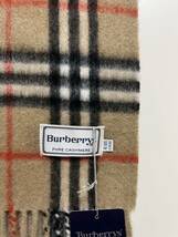 BURBERRY　バーバリー　マフラー　カシミア100％　タグ付き未使用品　キャメル　送料無料!!_画像5