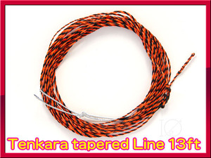 【新品】 テンカラ用 テーパーライン orange&black 13ft ★★