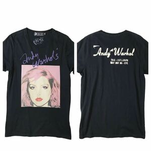 (D) hysteric glamour ヒステリックグラマー Andy Warhol アンディーウォーホル BLONDIE デボラハリー 半袖Tシャツ M ブラック 送料250円