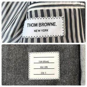 (D) 国内正規 THOM BROWNE トムブラウン クレイジーパターン ウール セットアップ 0 スーツの画像9