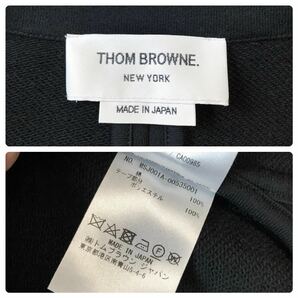 (D) 国内正規 THOM BROWNE トムブラウン 4BAR スウェット セットアップ 00 ブラック スーツの画像9