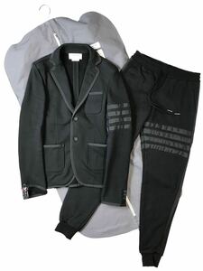 (D) domestic regular THOM BROWNE Tom Brown 4BAR sweat setup 00 black suit 