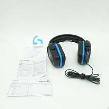 099 Logicool ロジクール G431 有線ゲーミングヘッドセット　※中古_画像2