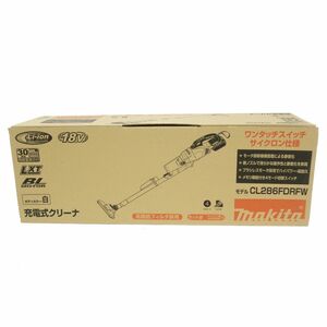 104【未使用】makita マキタ 18V 3.0Ah 充電式クリーナ CL286FDRFW ホワイト セット品 【バッテリー1個・充電器付き】