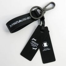 167s EMPORIO ARMANI エンポリオアルマーニ KEY RING キーリング キーホルダー Y4R284 Y020V ※中古_画像2