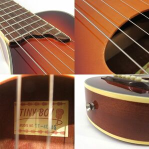 091 TINY BOY タイニーボーイ TT-40 BS トラベルギター ミニアコースティックギター ソフトケース付き ※現状品の画像5
