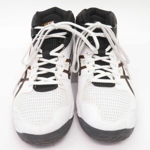 155 asics アシックス DUNKSHOT MB 9 ダンクショット ジュニア バスケットシューズ 1064A006 子供用 US6 24.5cm 箱無し ※中古の画像2