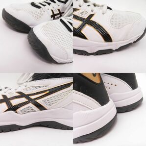 155 asics アシックス DUNKSHOT MB 9 ダンクショット ジュニア バスケットシューズ 1064A006 子供用 US6 24.5cm 箱無し ※中古の画像10