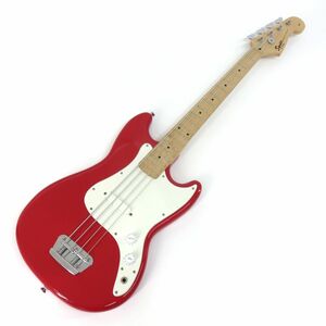 092s☆Squier by Fender....... тросик Affinity BRONCO BASS красный электрический бас ※ б/у 