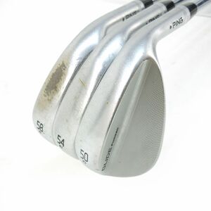 116 Ping/ピン GLIDE FORGED PRO ウェッジ 50/10　54/10　58/8　３本セット ゴルフクラブ ※中古