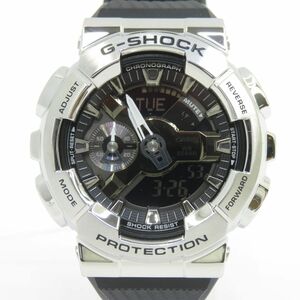 160s【未使用】CASIO カシオ G-SHOCK GM-110-1ADR メタルカバード クオーツ 腕時計 海外モデル