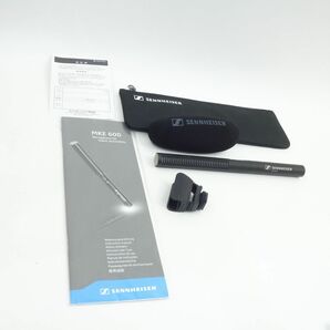 099 Sennheiser/ゼンハイザー ショットガンマイクロフォン MKE600 カムコーダー用マイク【通電のみ】※中古美品/現状品の画像2