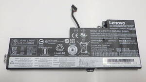 新入荷　lenovo　ThinkPad T470 T480　A485など用　純正バッテリー SB10K97578　11.46V 24Wh　中古動作品