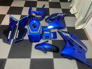 YAMAHA ヤマハ FZR250 2KR 1HX 社外品カウル カウルセット タンクカバー シートカウル フロントフェンダー 外装セット 社外品 青