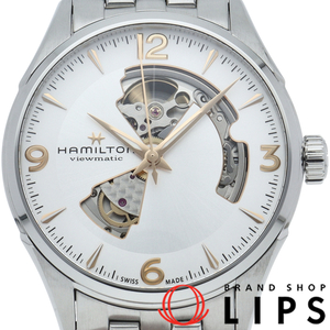  Hamilton Jazzmaster Open Heart automatic 42mm H327050/H32705151 box written guarantee SS men's 