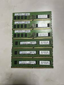 ★A★作動品★SAMSUNG 4GB 1R×8 PC4-12800Eメモリ★ 【4GB×6枚組】★現状品★