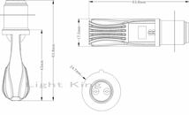 LED ヘッドライト バイク用 Hi Lo ファンレス ワンタッチ ポン付 PH7 P15D AC&DC兼用 ズーマー トゥデイ ベンリィ マグナ50 ジャズ リード_画像10