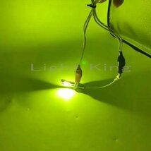 6000LM LED フォグ NEW H3 100W級 x 2灯 ライムグリーン 緑色 ショートタイプ ギガ イスズ プロフィア 日野 24V_画像2