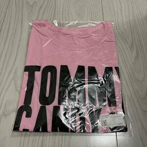  не использовался * Tommy *hevun Lee короткий рукав Logo футболка / сладости розовый /hebn Lee /XL размер /LL/CANDY SHOP/Tommy february6/heavenly6*605-3