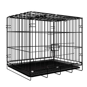  for small dog folding pet cage dog cage cat cage L size 60*43*50cm black *
