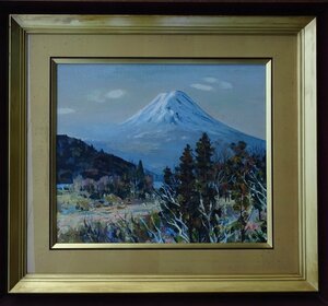 Art hand Auction ･作者：作者丑闻･主题：富士山･技术：油画(原创)NO R6-2-38.5, 绘画, 油画, 自然, 山水画